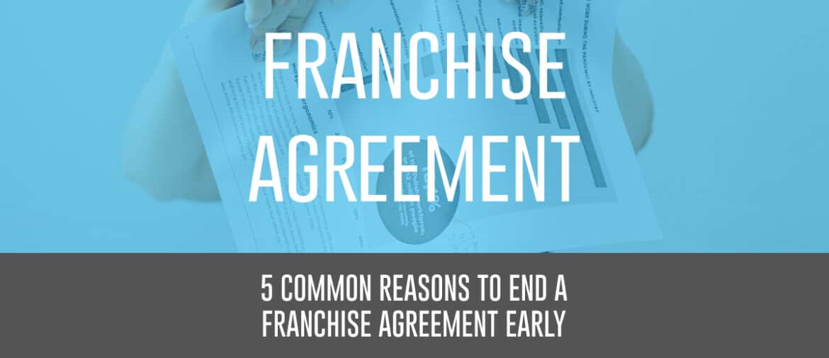 Franchise agreement early termination cover