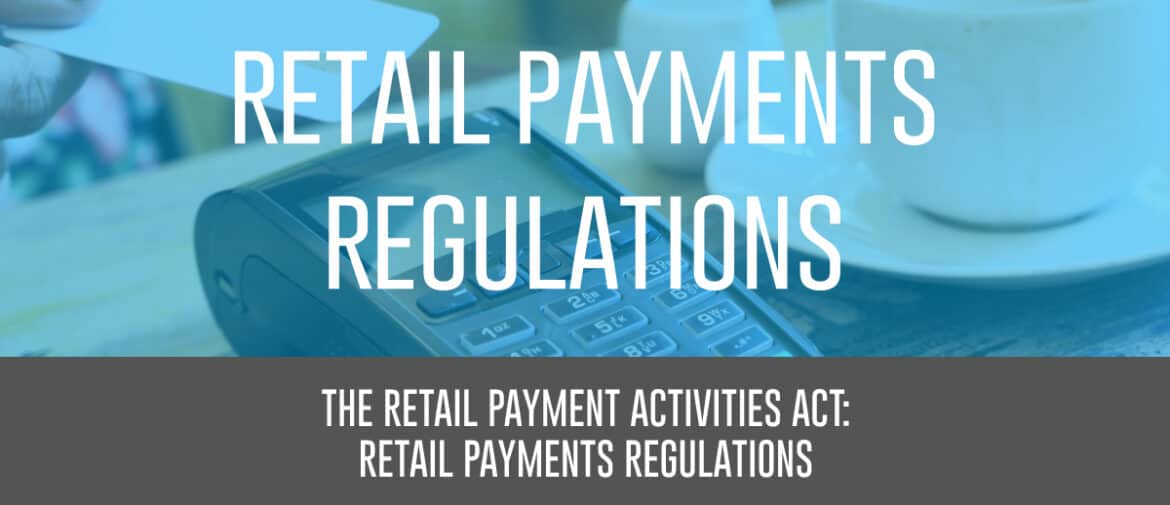 Retail Payments Regulations cover